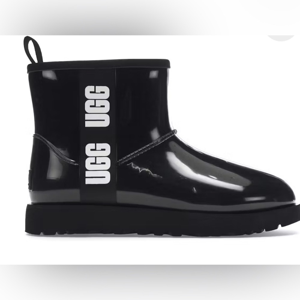 UGG Classic Clear Mini Boot Short Waterproof in Black Size 5 New
